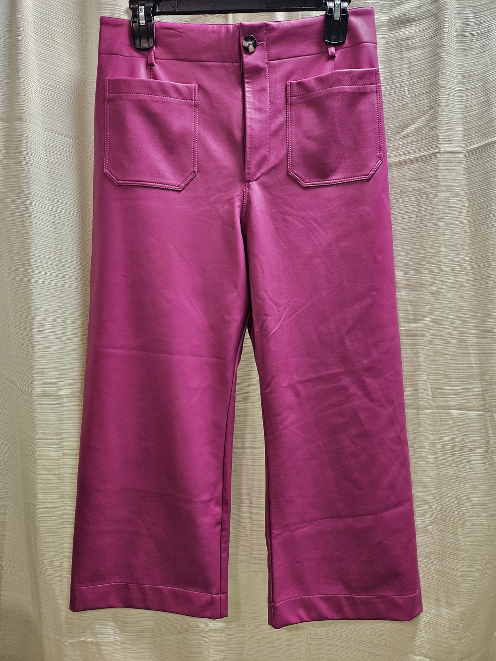 Anthropologie Maeve The Colette Wide Leg Vegan Faux Leather Pants